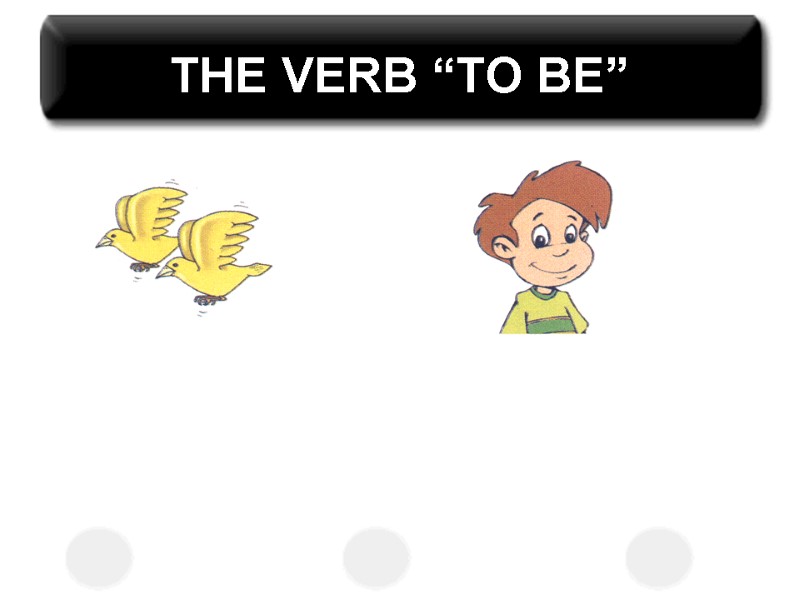 THE VERB “TO BE”